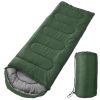 Camping Sleeping Bags For Adults Teens Moisture-Proof Hiking Sleep Bag With Carry Bag 32-50℉ For Spring Autumn Winter Seasons