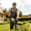 20In Cordless Hedge Trimmer 21V Handheld Bush Trimmer Electric Grass Shrub Trimmer With Dual-Action Blades 0.6In Cutting Diameter Safety Lock Adjustab