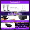 2Packs Solar Scary Eyeballs Lights Outdoor Halloween Decoration Swaying Light Halloween Path Lights Ornaments With Total 12Led Ip65 Waterproof For Yar