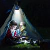 Camping Light Hand Crank Hiking Emergency Spotlight Lantern Lamps W/ Car Charger
