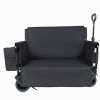 3-In-1 Folding Wagon Cart With Bench Seat, Patent Protection- Includes 1 Ice Pack, 500Lbs Heavy-Duty Utility Wagon, 180L Capacity All-Terrain Wheels F
