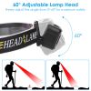 2Packs Rechargeable Motion Sensor Headlamp 6 Light Modes Cob Xpg Headlight Torch Flashlight For Fishing Running Camping Hiking