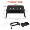 Portable Bbq Grill Foldable Charcoal Grill Lightweight Smoker Grill For Camping Picnics Garden Grilling