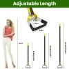 60.63In Adjustable Garden Hoe Handheld Stirrup Hula Hoe Scuffle Loop Hoe Gardening Weeder Cultivator Weeding Rake For Weeding/Loosening Soil