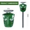 Electric Solar Powered Ultrasonic Animal Repeller 360° Ultrasonic Animal Driver With Motion Sensor Led Flashing Lights Waterproof Outdoor Animal Repel