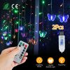 Butterfly Curtain String Lights Usb Powered Colorful Led Fairy Lamps W/8 Modes 96 Led Remote Control 11.5Ft For Bedroom Weddings Christmas Party Decor