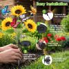 Solar Sunflower Lights Outdoor Waterproof Warm White Solar Landscape Lights With 2 Lighting Modes Ip44 Decorative Solar Flower Lights For Yard Patio P