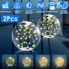 2Pcs Floating Pool Lights 14In Solar Powered Pool Balls Ip68 Waterproof Inflatable Pool Decoration Lights With Remote Control 3 Light Modes Timer Adju
