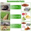 Humane Cat Trap Cage With Waterproof Cover Gloves Catch Release Live Animal Rodent Cage Collapsible Galvanized Wire For Raccoons Beavers Groundhogs Fo