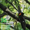 6In Cordless Pole Saw 7.4Ft Maximum Extendable Length 35Ft/S Speed Electric Pole Chainsaw 2Pcs 3.0Ah Batteries And Charger Included For Pruning Trimmi