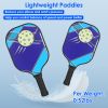 Pickleball Set 2 Fiberglass Paddles 4 Outdoor Indoor Balls Portable Carry Bag 2 Cooling Towel Lightweight Ergonomic Grip For Beginners Pros
