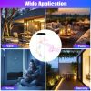 2Pack Solar Dragonfly Wind Chimes 7 Color Changing Wind Chimes For Outside Ipx4 Waterproof Outdoor Garden Yard Decor