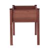 48X24X30In Elevated Raised Garden Bed With Legs, Wooden Planter Box For Outdoor Vegetable Herb Flower Fruit Growing