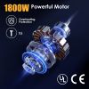 4200Psi 1.85Gpm 1800W Electric Pressure Washer High Pressure Cleaning Machine Portable Car Power Washer With Spray Gun 4 Nozzles Foam Cannon Holders F