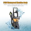 4200Psi 1.85Gpm 1800W Electric Pressure Washer High Pressure Cleaning Machine Portable Car Power Washer With Spray Gun 4 Nozzles Foam Cannon Holders F