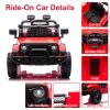 24V Kids Ride On Car With 2.4G Parent Remote Control, 4Wd Electric Ride On Truck With Dual 80W Motors, Four-Wheel Suspension, Led Headlights, Wireless