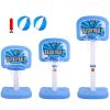 2 In 1 Poolside Basketball Game Set Pool Basketball Goal Indoor Outdoor Kids Basketball Court Water Basketball Toy With 2 Balls Gift For Boys Girls Ag