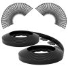 100Ft Non-Digging Plastic Garden Edging Kit Plastic Garden Border With 90 Spikes 2In Tall Border Edging For Garden Lawn Yard Flower Beds