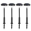 4Packs Solar Pathway Light Color Changing Garden Light Landscape Stake Ornamental Light For Yard Patio Lawn