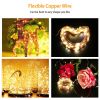 2Pcs Led String Lights 100Led Beads 32.8Ft Copper Fairy Lights Ip65 Waterproof Battery Operated Flash Lights With Remote Control For Wedding Party Jar