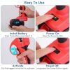 21V Cordless Electric Pruning Shears 40Mm 1.57" Electric Branch Scissors Tree Branch Cutter With 2 Rechargeable Batteries Sharpening Stone Blade Repla