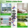 Butterfly Wind Chimes For Outside Metal Wind Chimes With Aluminum Tubes Deep Soothing Sound Decor For Garden Yard Home Patio Gift For Women Men