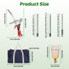 2-In-1 Pole Saw & Fruit Picker With 1.3-9.6Ft Extendable Stainless Steel Pole Manual Tree Pruner With 65Mn Steel Blade Fruit Picking Basket Storage Ba