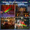 Outdoor Laser Projector Light Red And Green Projection Light With 3 Modes 12 Speeds 6Hrs Timer Ip44 Waterproof Firefly Landscape Light For Christmas H
