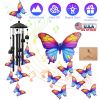 Hummingbird Wind Chimes For Outside Metal Wind Chimes With Aluminum Tubes Deep Soothing Sound Decor For Garden Yard Home Patio Gift For Women Men