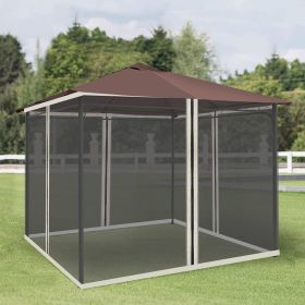 9.84' x 13.1' Gazebo with Netting, Universal Size, Canopy Tents with Zippers, black rings, high-quality polyester, Washable, (Sidewall Only) Black