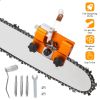 Chainsaw Chain Sharpening Jig Universal Chainsaw Sharpener Kit Hand Crank Chain Sharpener For Electric Saw For Lumberjack Garden Worker