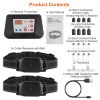 990Ft Radius Dog Training Collar Wireless Fence Ipx6 Waterproof Pet Beep Vibration Electric Shock Fence System 3 Channels Rechargeable Transmitter Rec