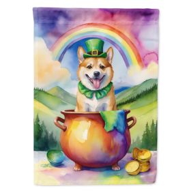 Norwegian Buhund St Patrick's Day Garden Flag Mailbox Flag Decorative Yard Flag Banner Outside Patio Artwork Yard Flower Beds, Garden Size, Multicolor (Option: Default)