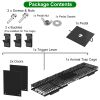 32In 2 Door Live Animal Cage Trap For Animals Under 12Lbs Easy To Setup Humane Galvanized Iron Trap Cage For Rabbits Groundhogs Skunk Opossums Nutria