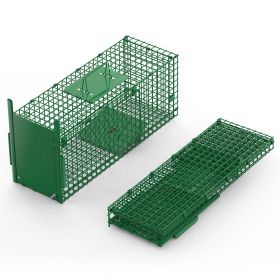26In Single Door Live Animal Cage Trap For Animals Under 5Lbs Easy To Setup Humane Galvanized Iron Trap Cage For Small Cats Rabbits Squirrels Moles Ch (Packagecontents: 1x Animal Trap Cage 
1x Door
1x Pedal 
1x Trigger Lever
4x Door Buckles(Pre-installed)
1x Screw
2x Nuts (1 For Pedal, 1 For Door)
1x Pedal Gasket
1x User Manual)