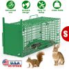 26In Single Door Live Animal Cage Trap For Animals Under 5Lbs Easy To Setup Humane Galvanized Iron Trap Cage For Small Cats Rabbits Squirrels Moles Ch