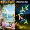 Solar Hummingbird Wind Chime 7 Color Changing Wind Chime For Outside Ipx4 Waterproof Outdoor Garden Yard Decor