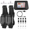 990Ft Radius Dog Training Collar Wireless Fence Ipx6 Waterproof Pet Beep Vibration Electric Shock Fence System 3 Channels Rechargeable Transmitter Rec