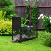 40In 2 Door Live Animal Cage Trap For Animals Under 18Lbs Easy To Setup Humane Galvanized Iron Trap Cage For Raccoons Armadillos Foxes Opossums Muskra