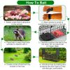40In 2 Door Live Animal Cage Trap For Animals Under 18Lbs Easy To Setup Humane Galvanized Iron Trap Cage For Raccoons Armadillos Foxes Opossums Muskra