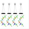 Solar Hummingbird Wind Chime 7 Color Changing Wind Chime For Outside Ipx4 Waterproof Outdoor Garden Yard Decor