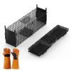 32In 2 Door Live Animal Cage Trap For Animals Under 12Lbs Easy To Setup Humane Galvanized Iron Trap Cage For Rabbits Groundhogs Skunk Opossums Nutria