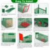 26In Single Door Live Animal Cage Trap For Animals Under 5Lbs Easy To Setup Humane Galvanized Iron Trap Cage For Small Cats Rabbits Squirrels Moles Ch
