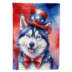 Siberian Husky Patriotic American Garden Flag Mailbox Flag Decorative Yard Flag Banner Outside Patio Artwork Yard Flower Beds, Garden Size, Multicolor (Option: Default)