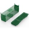 40In 2 Door Live Animal Cage Trap For Animals Under 18Lbs Easy To Setup Humane Galvanized Iron Trap Cage For Raccoons Armadillos Foxes Opossums Muskra