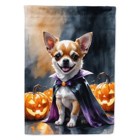 Chihuahua Puppy Halloween House Flag Large Porch Sleeve Pole Decorative Outside Yard Banner Artwork Wall Hanging, Polyester, House Size, Multicolor (Option: Default)