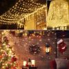 3M 300 Leds String Curtain Light Ip44 String Fairy Lights Party Xmas Decor Lamps W/ Remote