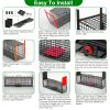 40In 2 Door Live Animal Cage Trap For Animals Under 18Lbs Easy To Setup Humane Galvanized Iron Trap Cage For Raccoons Armadillos Foxes Opossums Muskra