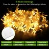 3M 300 Leds String Curtain Light Ip44 String Fairy Lights Party Xmas Decor Lamps W/ Remote