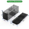 26In Single Door Live Animal Cage Trap For Animals Under 5Lbs Easy To Setup Humane Galvanized Iron Trap Cage For Small Cats Rabbits Squirrels Moles Ch